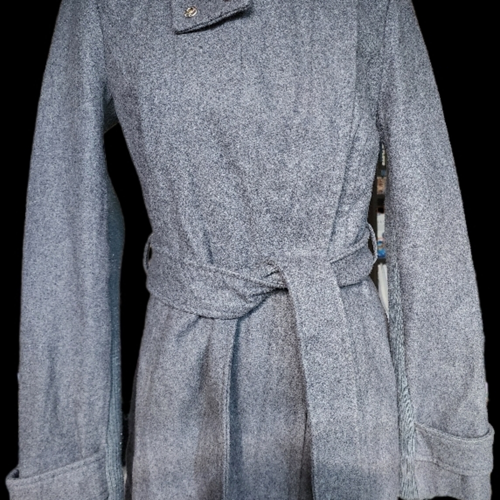 Gray Belted Coat - image 2